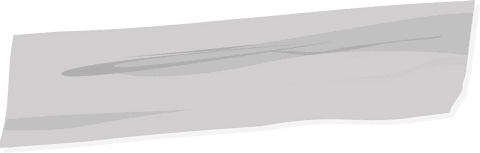 Abstract gray streaked shape on transparent background