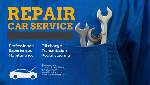 professional auto repair service marketing template - Download Free Stock Templates Pikwizard.com