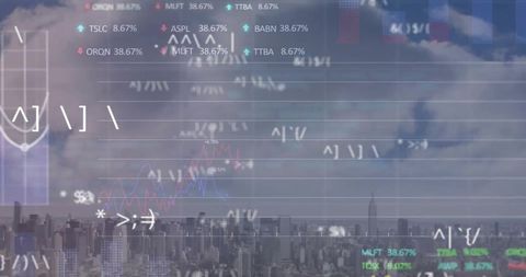 Financial Data Streams Over Urban Skyline Illustrating Global Economy - Download Free Stock Images Pikwizard.com