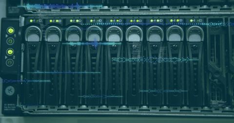 Rows of Active Computer Server in Data Center Environment - Download Free Stock Images Pikwizard.com