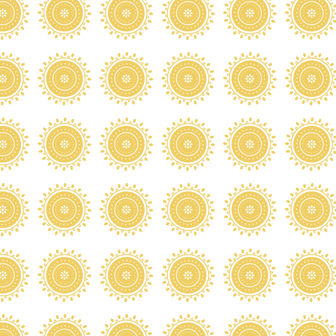 Seamless Pattern of Yellow Rosettes on Transparent Background - Download Free Stock Videos Pikwizard.com