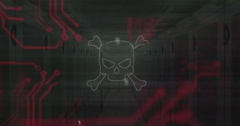 Digital Threat Symbol Represents Online Cybersecurity and Malware Risks - Download Free Stock Images Pikwizard.com