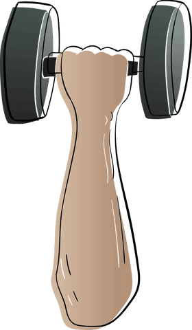 transparent arm lifting dumbbell illustration for fitness designs - Download Free Stock Videos Pikwizard.com
