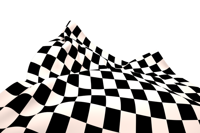 Black and White Checkered Flag Waving on Transparent Background - Download Free Stock Videos Pikwizard.com