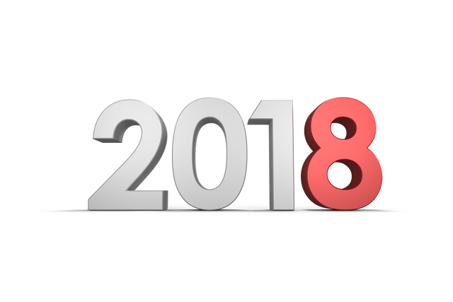 Digital 2018 Celebratory Design on Transparent Background - Download Free Stock Videos Pikwizard.com