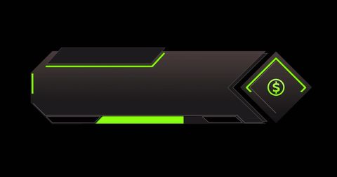 Modern Banner with Green Dollar Sign Symbolizing Technology and Finance