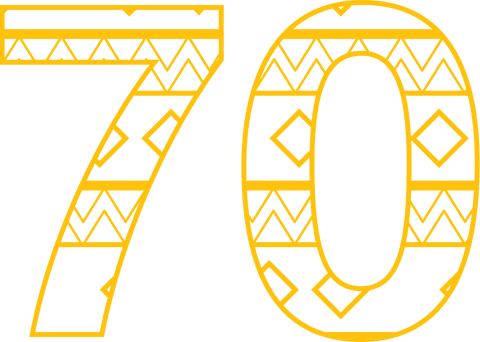Yellow Artistic 70 Digital Number on Transparent Background - Download Free Stock Videos Pikwizard.com