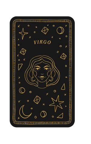 detailed virgo playing card on transparent background - Download Free Stock Videos Pikwizard.com