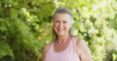 Senior Woman in Outdoor Setting with Natural Expression - Download Free Stock Images Pikwizard.com