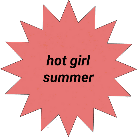 hot girl summer coral starburst on transparent - Download Free Stock Videos Pikwizard.com