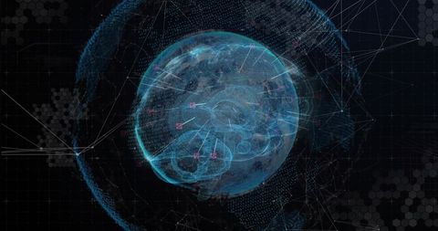 Visualizing 3D Holographic Brain Pulsing in Virtual Data Network Interface, Neural Mapping