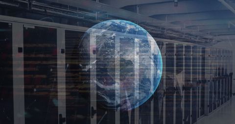 global networking in modern data center environment - Download Free Stock Images Pikwizard.com
