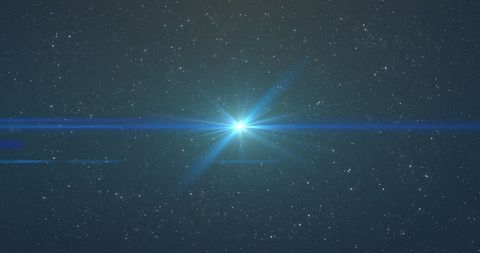 Blue Glowing Light in Starry Night Sky - Download Free Stock Images Pikwizard.com
