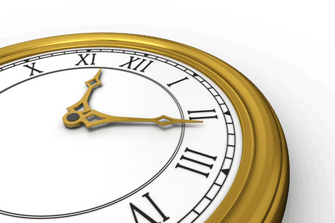 Golden Wall Clock on Transparent Background Time Concept Illustration - Download Free Stock Videos Pikwizard.com