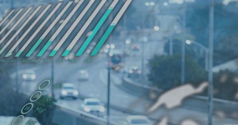 Data analytics overlapping busy urban highway