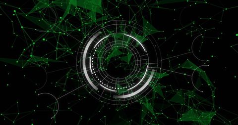 Futuristic Network Connections with Digital Interface Overlay - Download Free Stock Images Pikwizard.com