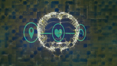 Futuristic Brain Network with Data Elements in Virtual Space