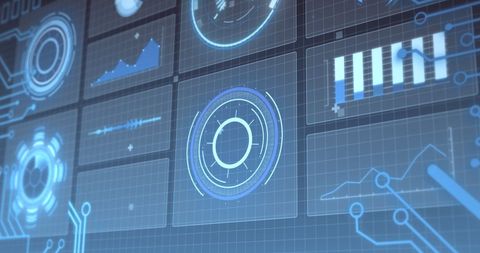 Futuristic Data Analytics on Virtual Digital Interface - Download Free Stock Images Pikwizard.com