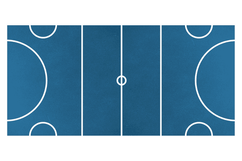 Transparent blue sports stadium field vector