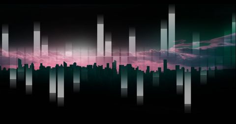 digital financial analytics over modern skyline - Download Free Stock Images Pikwizard.com