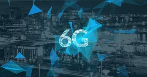 Futuristic 6G Networks with Digital Data Overlay - Download Free Stock Images Pikwizard.com