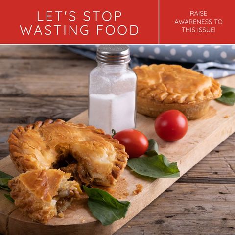 food waste awareness: freshly baked pies and tomatoes - Download Free Stock Templates Pikwizard.com