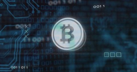 Bitcoin Symbol on Digital Circuit Background - Download Free Stock Images Pikwizard.com