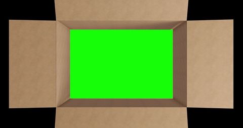 Open Cardboard Box with Green Screen for Creative Design - Download Free Stock Images Pikwizard.com