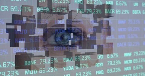 Visionary Technology Concept with Financial Data and Digital Interface