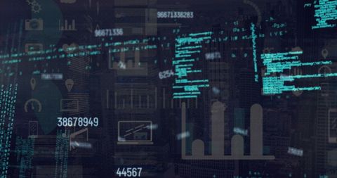 Digital Interface with Code and Data Analytics Concept - Download Free Stock Images Pikwizard.com