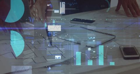 Dynamic Financial Data Analysis in Business Meeting Environment - Download Free Stock Images Pikwizard.com