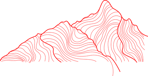 abstract red contour line art on transparent background - Download Free Stock Videos Pikwizard.com