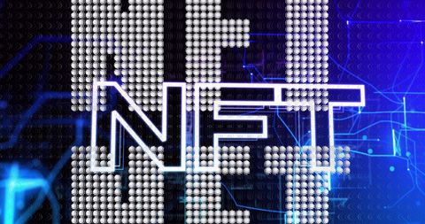 futuristic nft concept with digital data elements - Download Free Stock Images Pikwizard.com