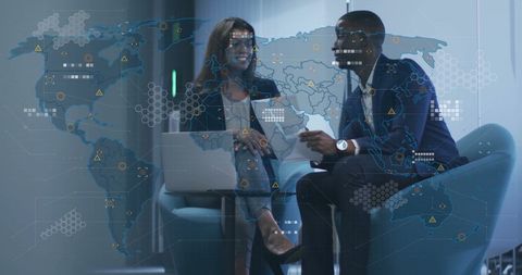 Diverse Businesspeople Discussing Global Finance Strategy