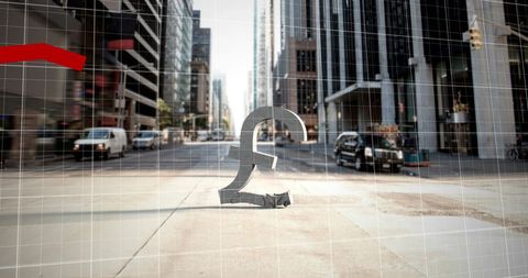 British Pound Falling Amid Urban Financial District - Download Free Stock Images Pikwizard.com