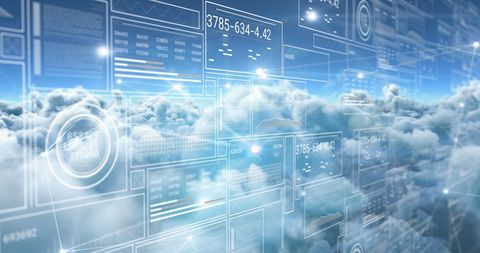 Futuristic Data Processing in Cloud Environment - Download Free Stock Images Pikwizard.com