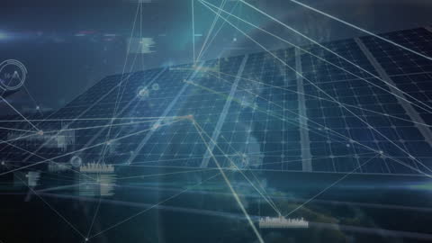 Solar Panel Networks Representing Future Green Energy Technology