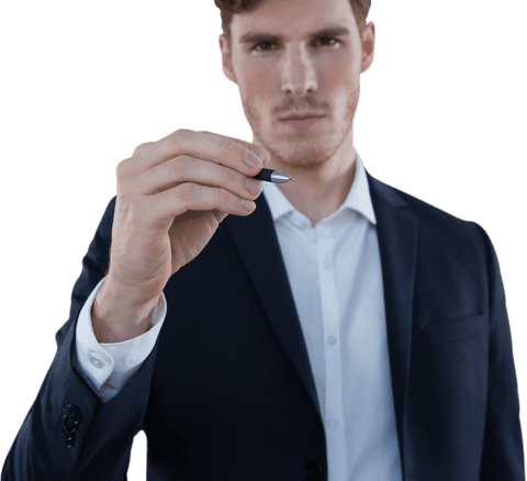 Male Executive Writing on Transparent Invisible Screen Close-Up - Download Free Stock Videos Pikwizard.com