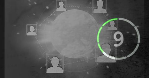 Grey Countdown Timer with Networking Theme - Download Free Stock Images Pikwizard.com