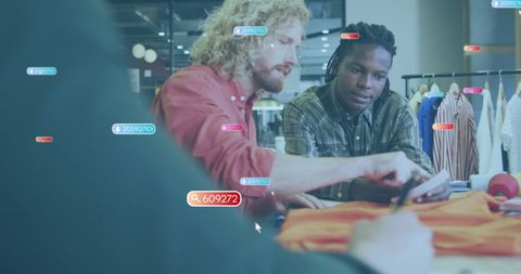 Creative Team Collaborates with Social Media Data Overlay
