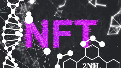 Abstract NFT Art with Digital and Scientific Elements