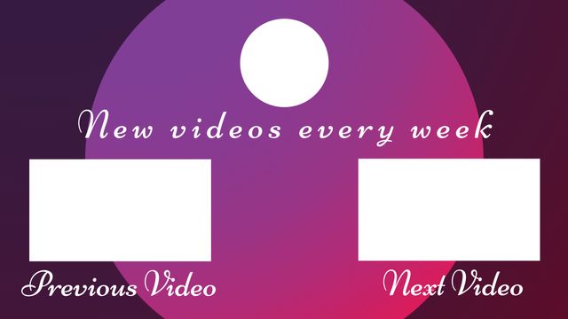 Vlog Video End Screen Template for YouTube with Customizable Placeholders - Download Free Stock Templates Pikwizard.com