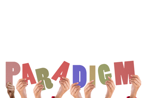 cropped hands holding colorful transparent letters of paradigm - Download Free Stock Videos Pikwizard.com