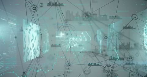 Analyzing Digital Networks on Futuristic Interface - Download Free Stock Images Pikwizard.com