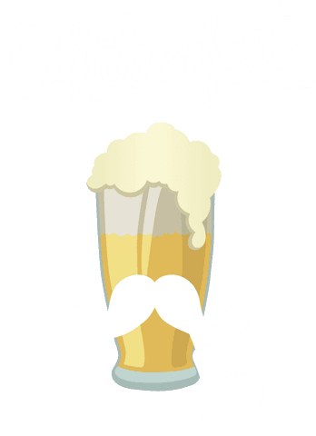 transparent glass of beer with oktoberfest lettering and mustache - Download Free Stock Videos Pikwizard.com