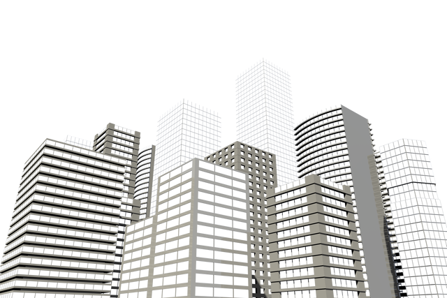 Vector Cityscape with Skyscrapers on Transparent Background - Download Free Stock Videos Pikwizard.com