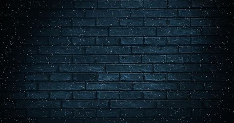 Snow Falling at Night on Brick Wall - Download Free Stock Images Pikwizard.com