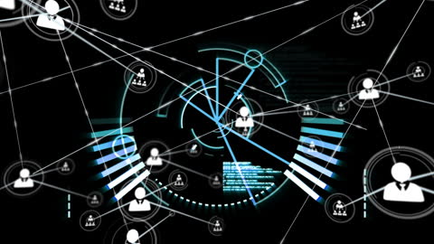 Abstract visual of an interconnected network system displaying digital communication pathways and data transfer. Ideal for representing complex data processes, technological advancements, cybersecurity solutions, and innovative networking in presentations, articles, and websites focused on digital infrastructure and IT systems.