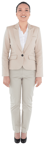 cheerful asian businesswoman smiling on transparent background - Download Free Stock Videos Pikwizard.com