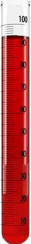 transparent measurements of red liquid in laboratory cylinder - Download Free Stock Videos Pikwizard.com